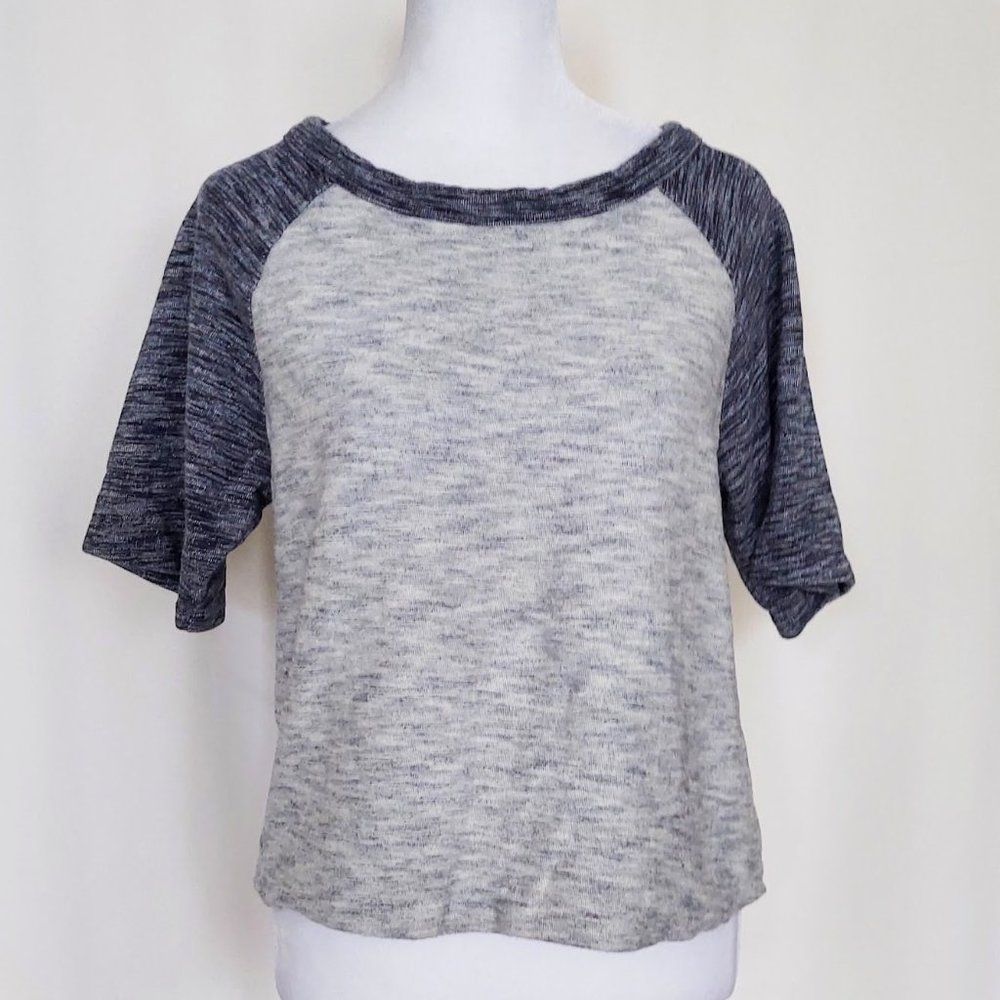 Forever 21 Short Sleeve Sweatshirt Blue Gray Size Small